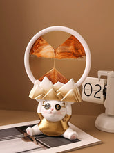 Beihan Meichuang Yiliang Sand Painting Decoration Home Living Room Creative Decorations Fortune Cat Hourglass Housewarming Gifts